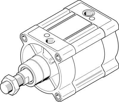 FESTO 1804668 DSBC-125-200-PPSA-N3 Cylindre standard Longueur de course: 200 mm 1 pc(s)
