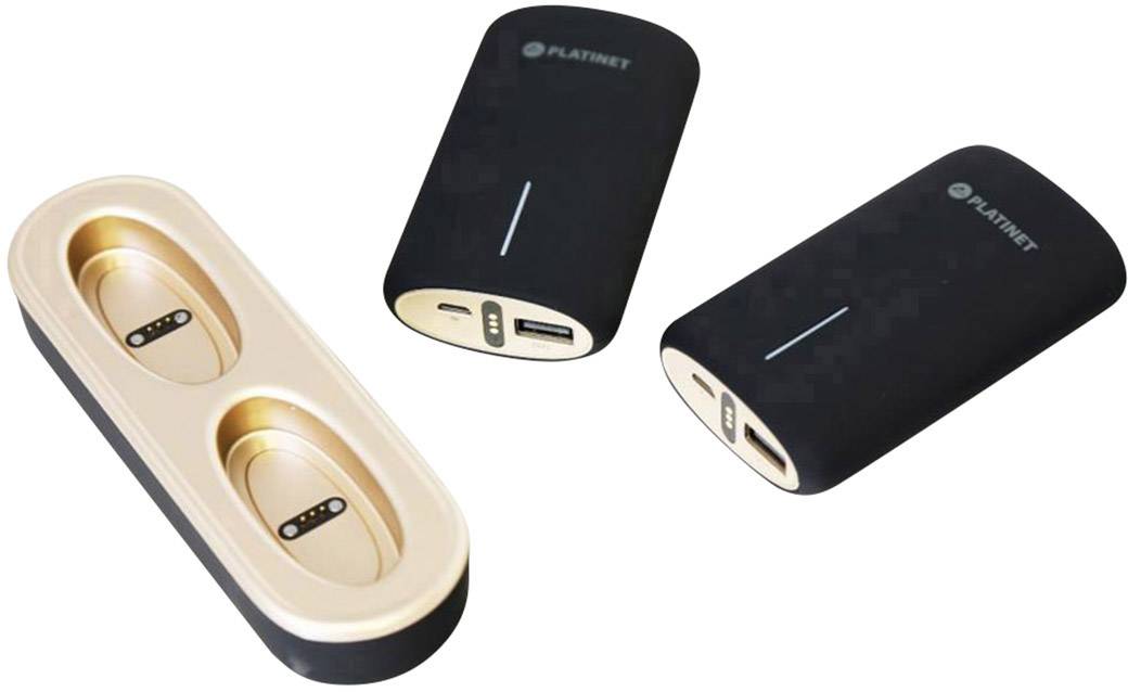 Platinet double Powerbank (Zusatzakku) Li-Ion 10000 mAh PMPB5DB