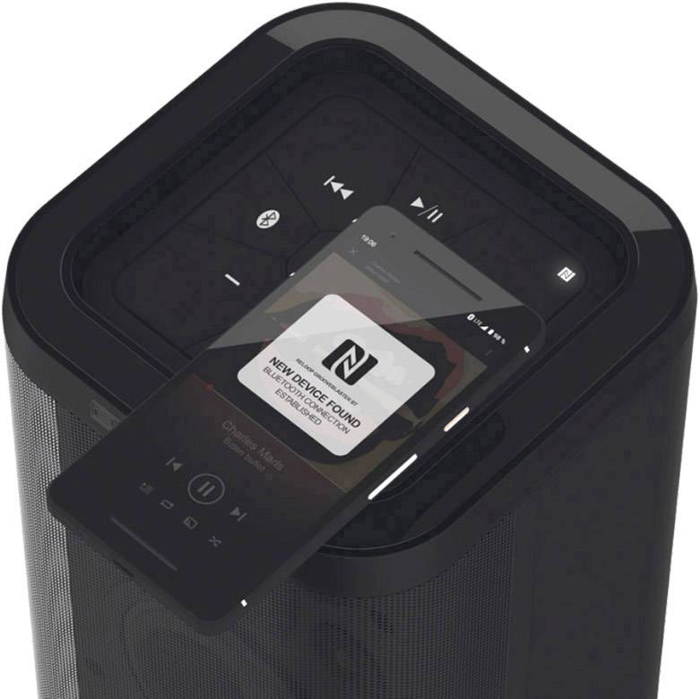 Reloop Groove Blaster Enceinte Bluetooth AUX, NFC, USB noir