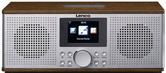 Lenco DIR-170 Radio de table Internet DAB+, FM, Internet AUX, Bluetooth, USB, radio internet noix