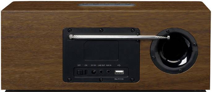 Lenco DIR-170 Radio de table Internet DAB+, FM, Internet AUX, Bluetooth, USB, radio internet noix