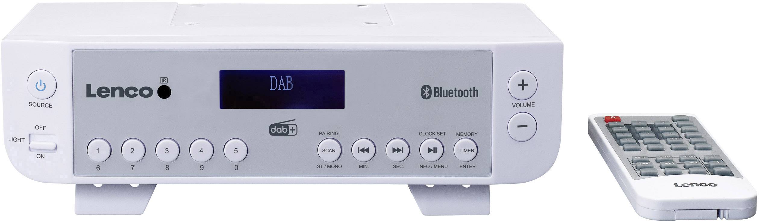 Lenco KCR-200WH Radio de cuisine DAB+, FM Bluetooth blanc