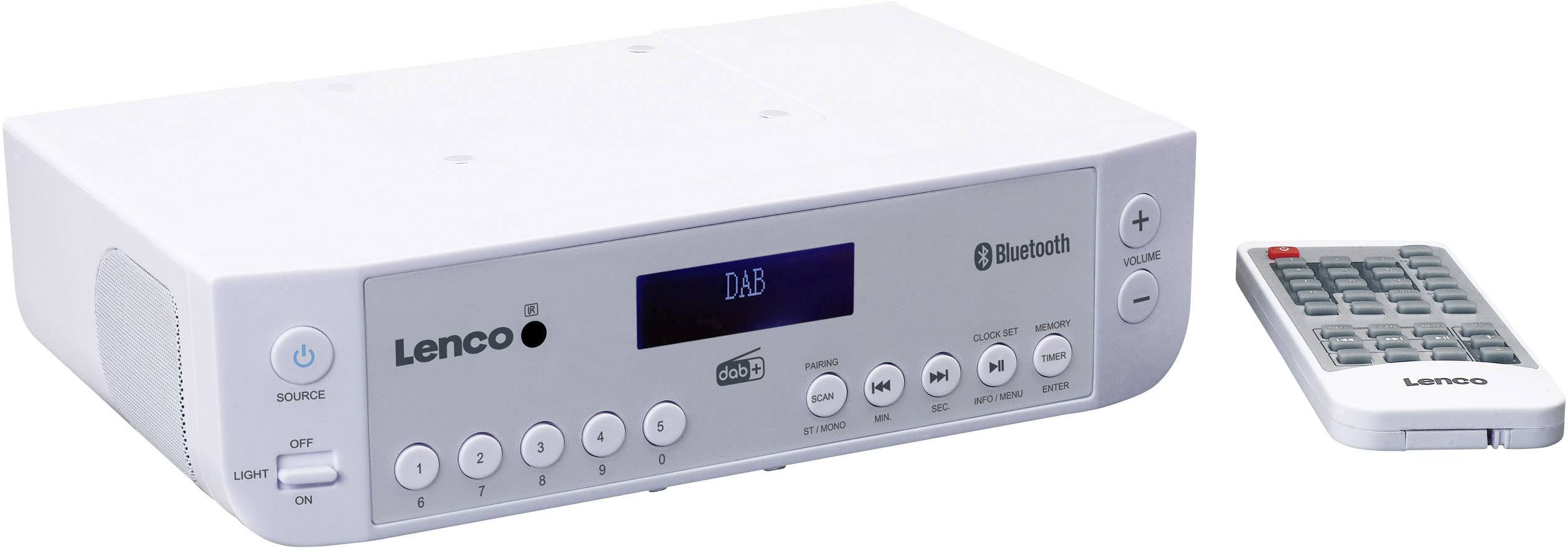 Lenco KCR-200WH Radio de cuisine DAB+, FM Bluetooth blanc