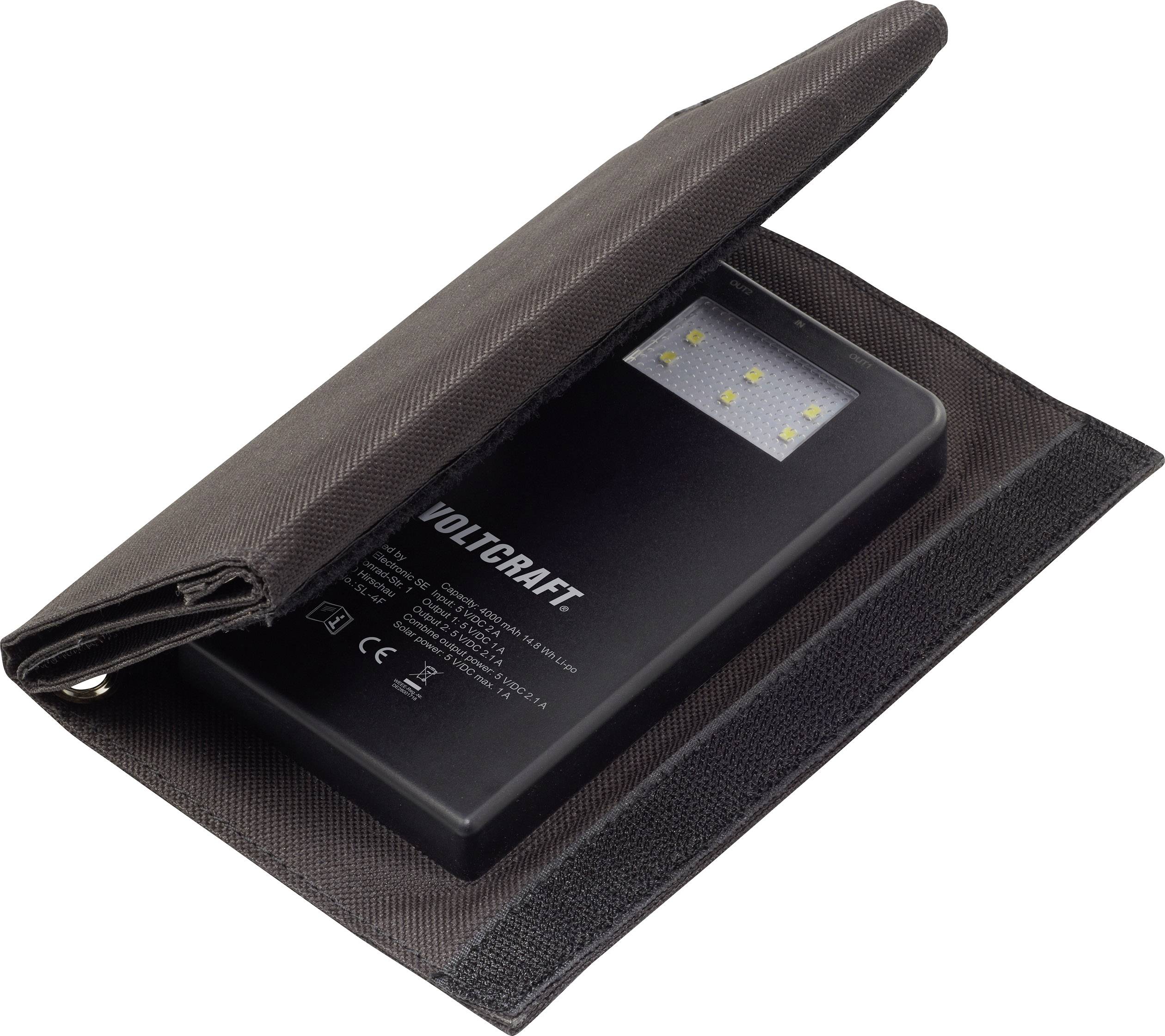 VOLTCRAFT SL-4F Powerbank solaire 4000 mAh