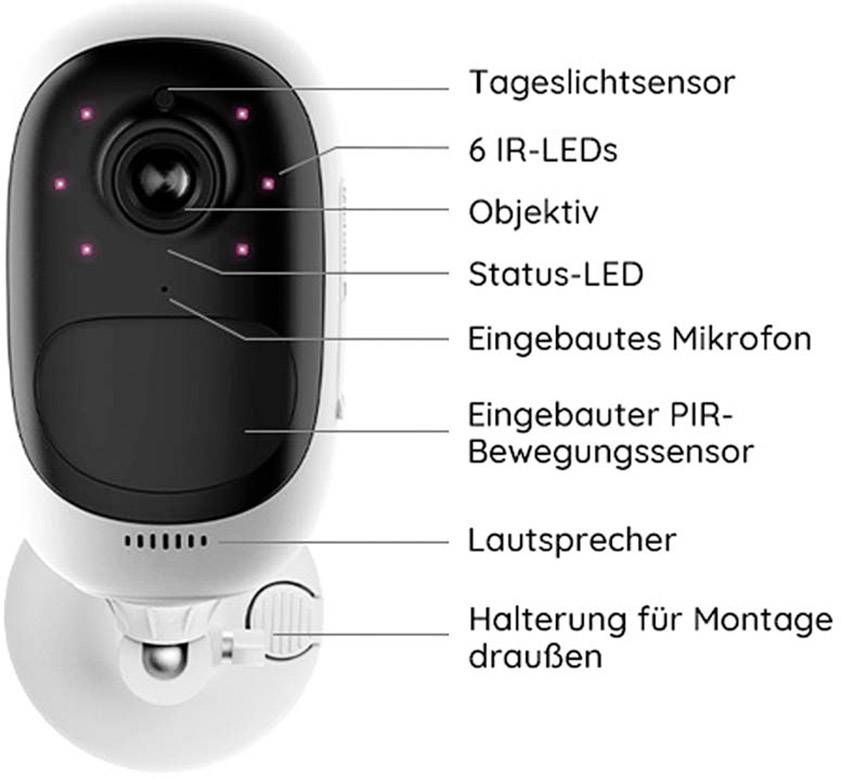 Caméra de surveillance Reolink Argus 2 rlarg 2 Wi-Fi IP 1920 x 1080 pixels
