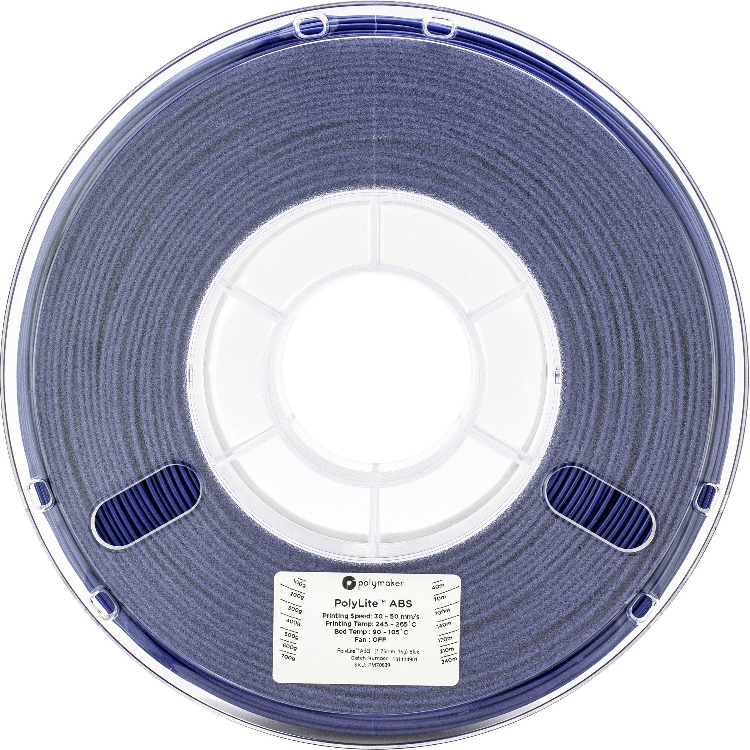 Polymaker 70640 Filament ABS 2.85 mm 1 kg bleu PolyLite 1 pc(s)