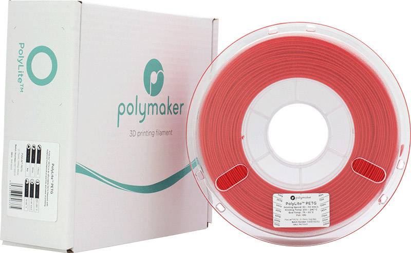 Polymaker 70644 Filament PETG 2.85 mm 1 kg rouge PolyLite 1 pc(s)