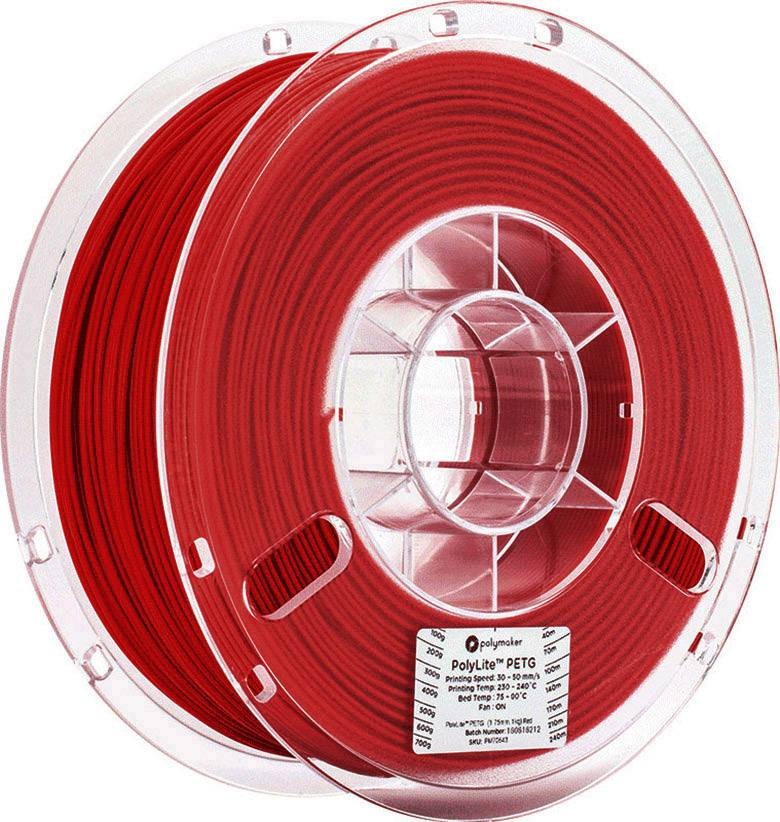 Polymaker 70644 Filament PETG 2.85 mm 1 kg rouge PolyLite 1 pc(s)