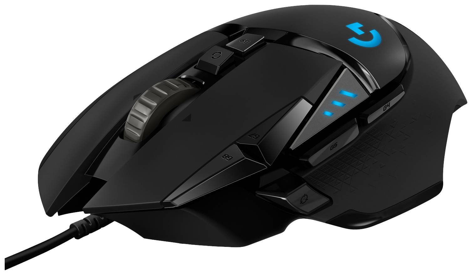 Logitech G502 Hero Souris de gaming USB optique noir 11 Boutons 16000 dpi éclairé, mémoire de profil intégré, poids amélioré