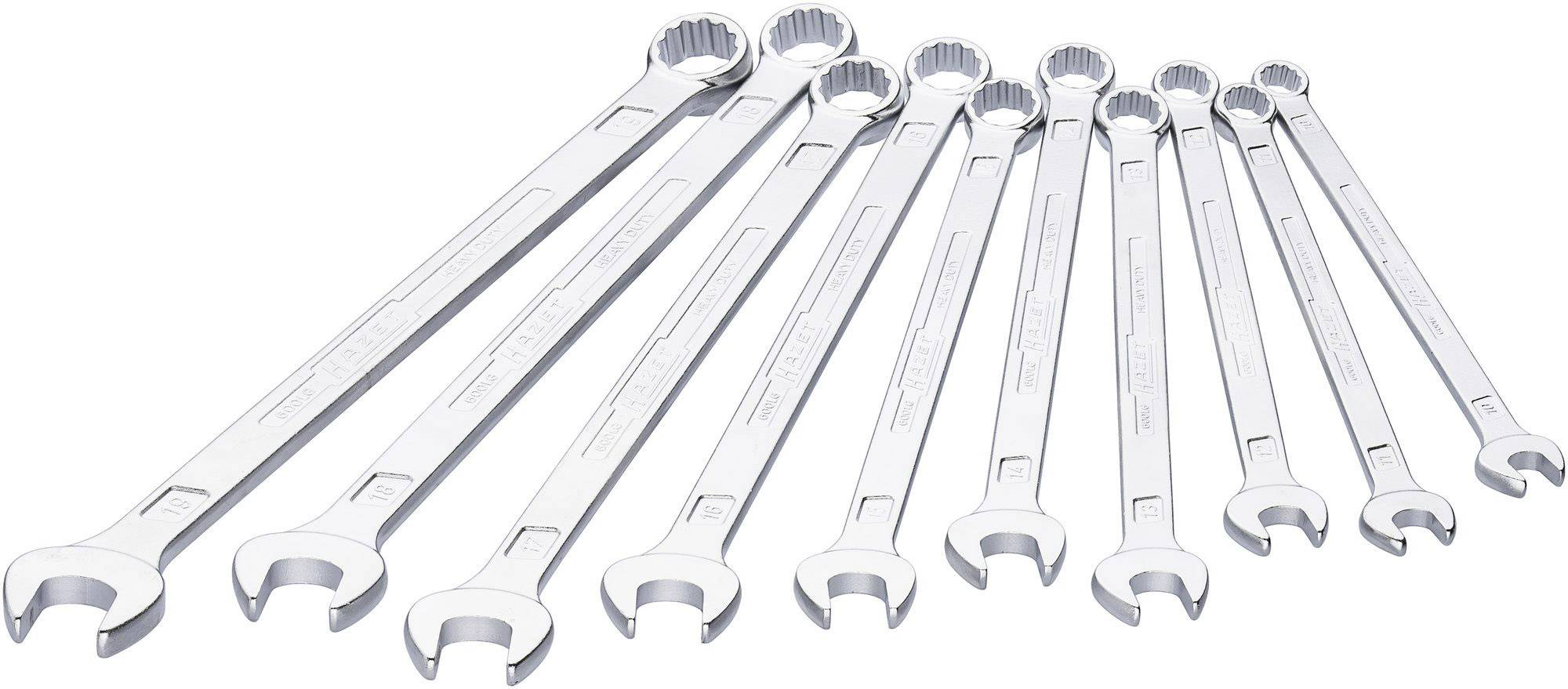 Hazet 600LG/10 Jeu de clés mixtes Ouverture de clé (métrique) 8 - 19 mm