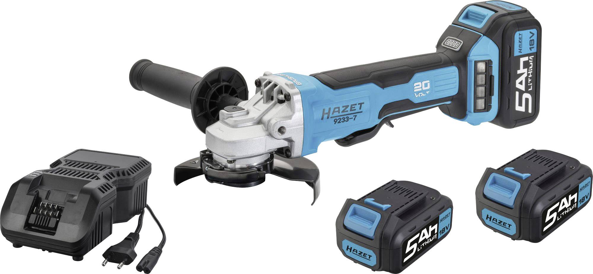 Meuleuse d'angle sans fil Hazet 9233-7/4 18 V 5 Ah