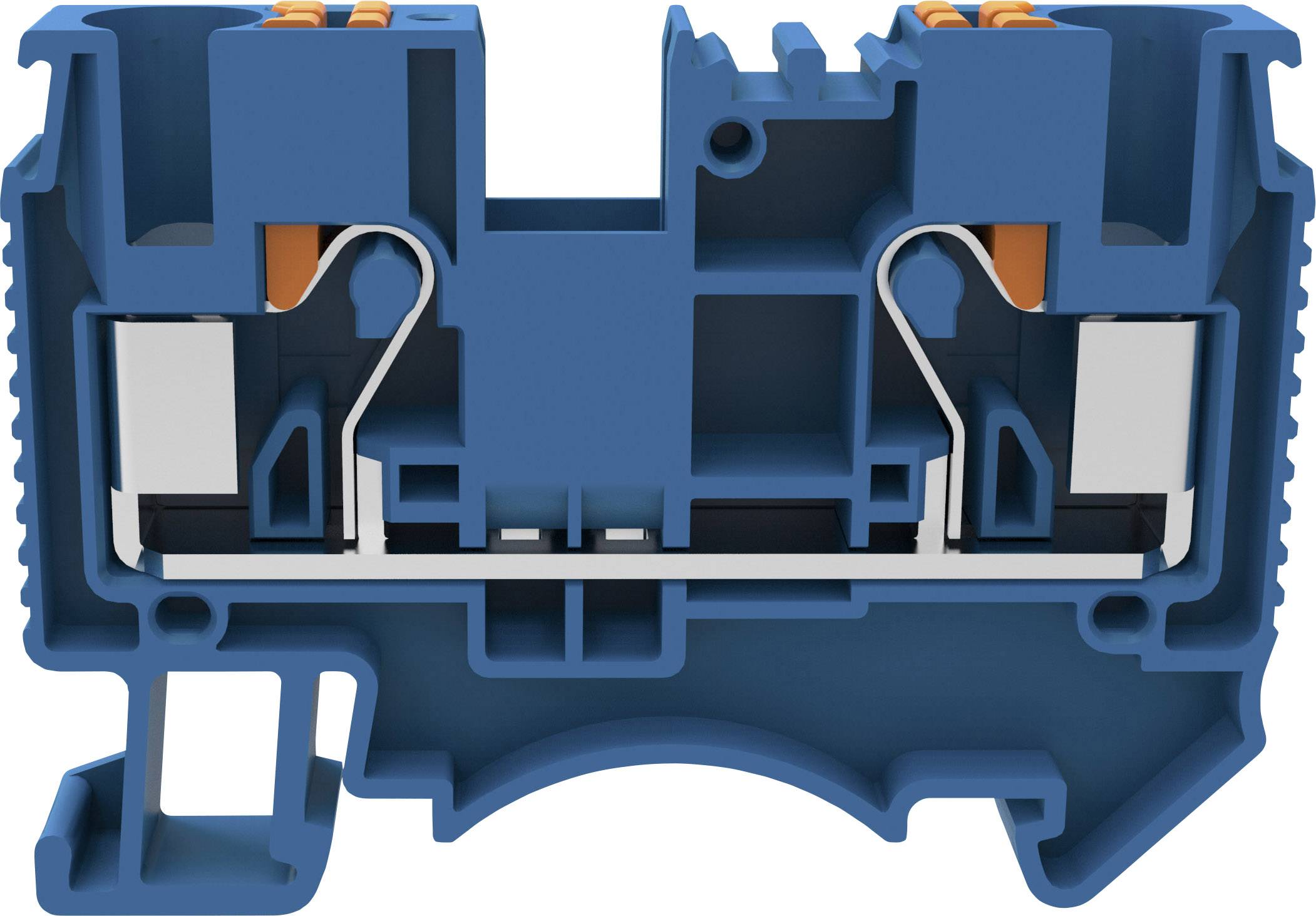 Degson DS6-01P-12-00-A(H) Borne de passage Push-In bleu