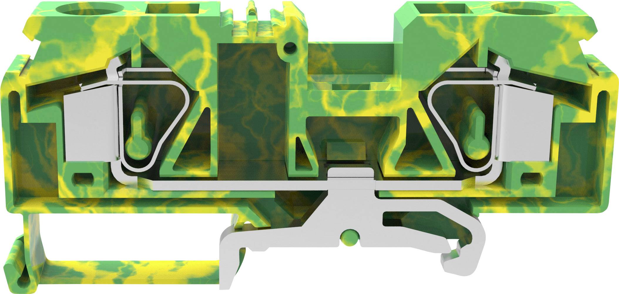 Degson WS16-PE-01P-1C-00A(H) Borne pour conducteur de protection borne à ressort vert, jaune