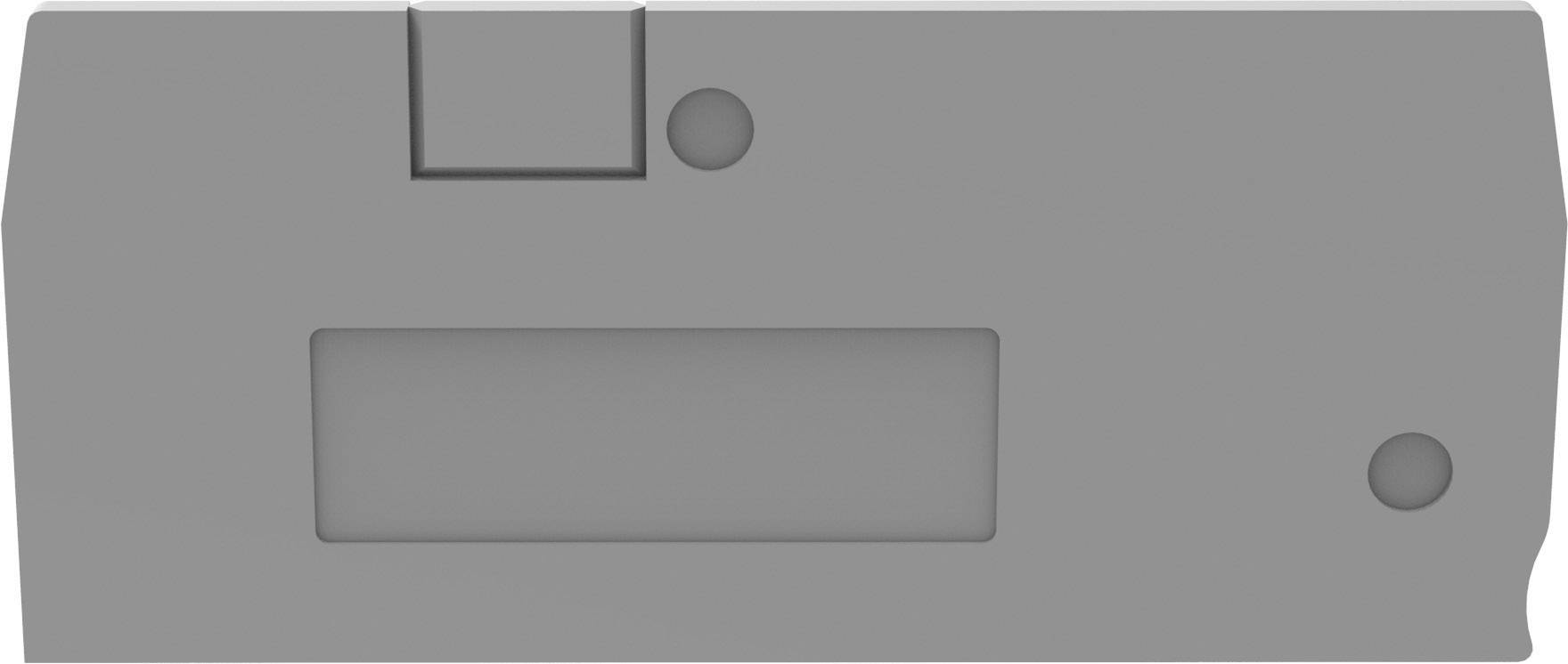 Degson D-DS1.5-TW-01P-11-00A(H) Plaque d'extrémité et intermédiaire gris