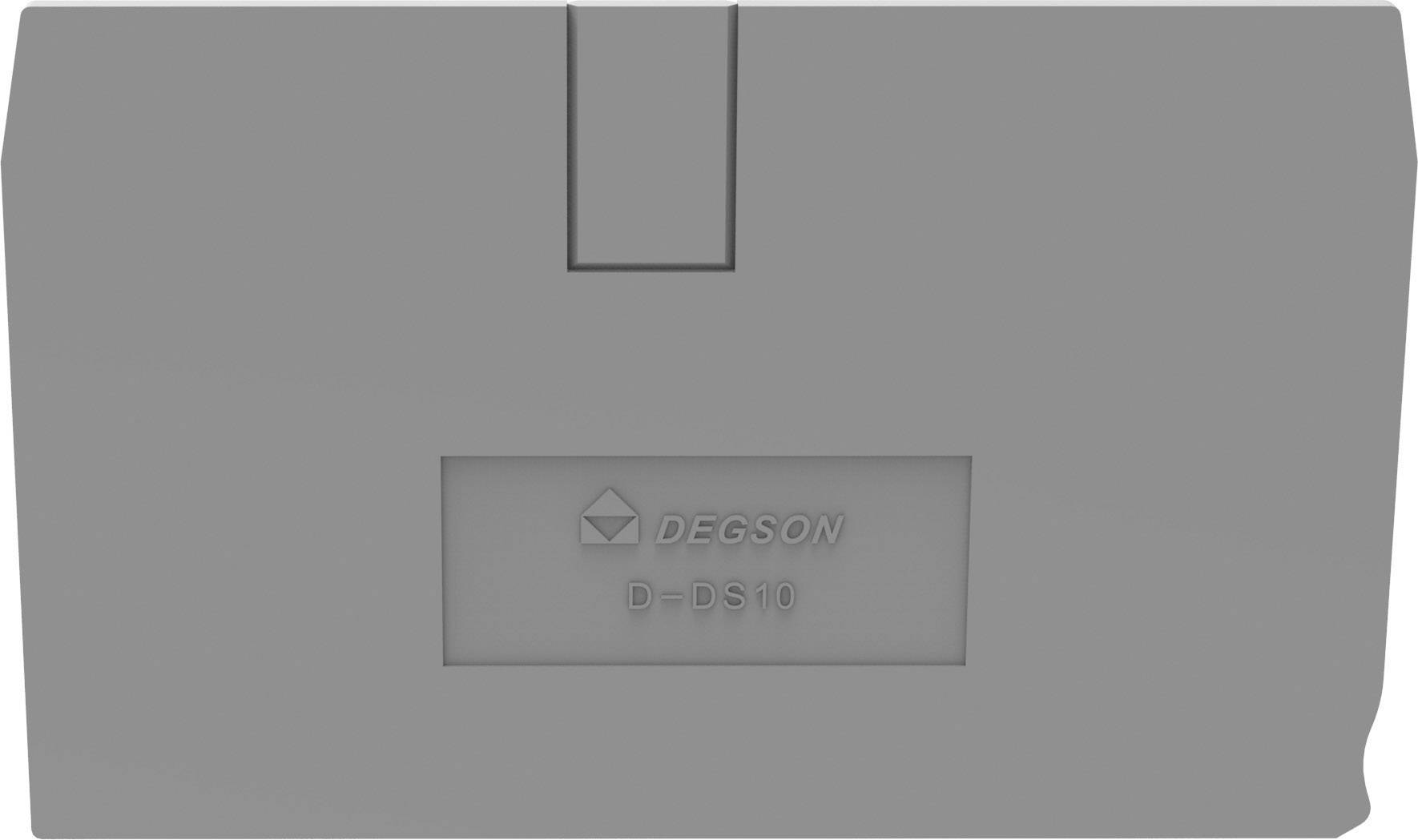 Degson D-DS10-01P-11-00A(H) Plaque d'extrémité et intermédiaire gris