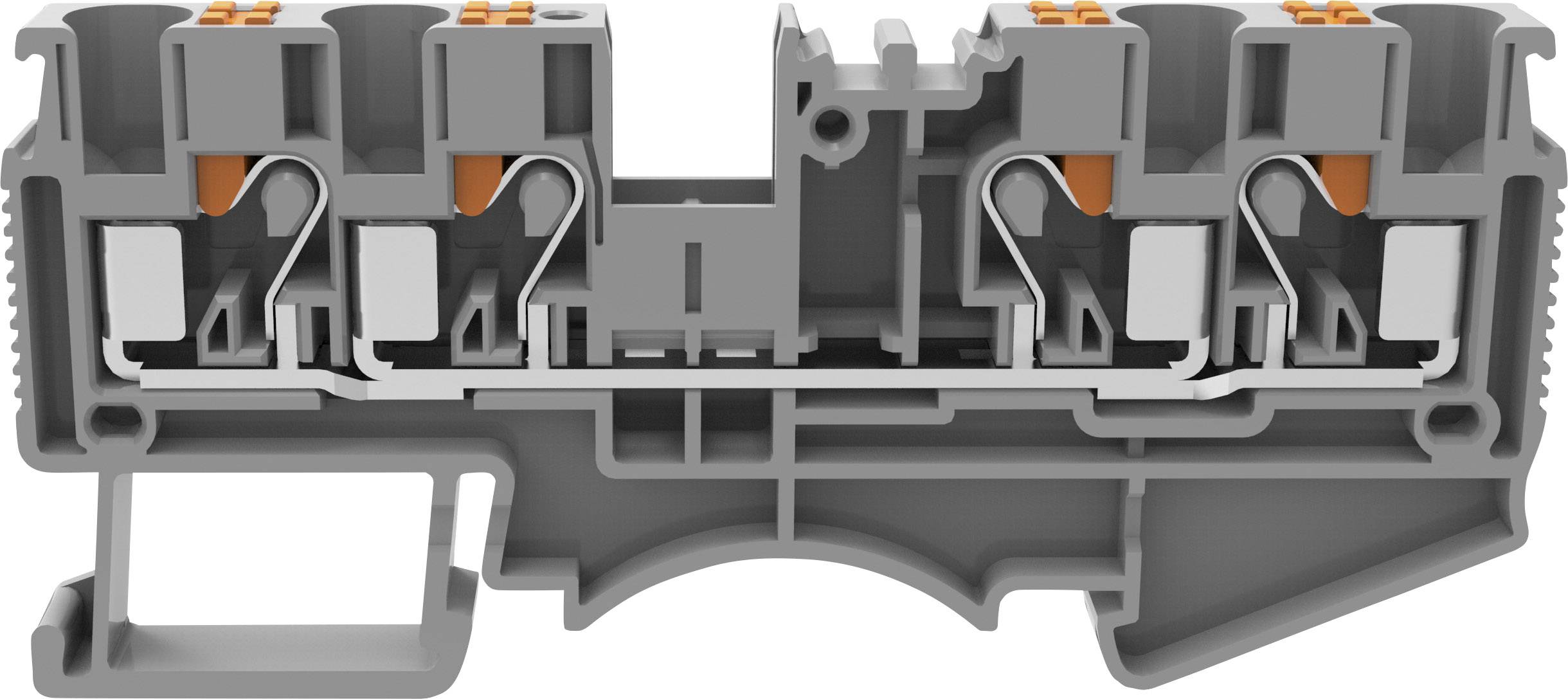Degson DS4-QU-01P-11-00A(H) Borne de passage Push-In gris