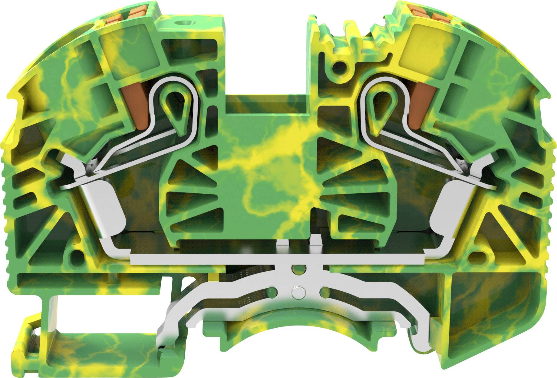 Degson DS16-PE-01P-1C-00-A(H) Borne pour conducteur de protection Push-In vert, jaune