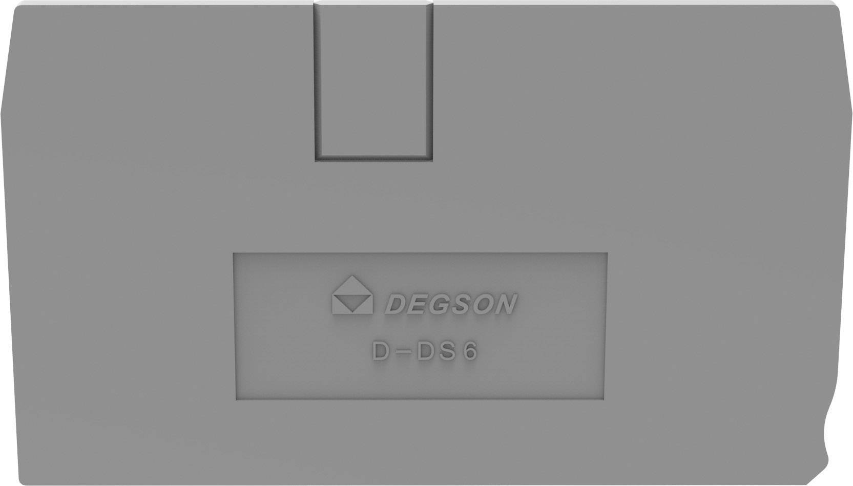 Degson D-DS6-01P-11-00A(H) Plaque d'extrémité et intermédiaire gris