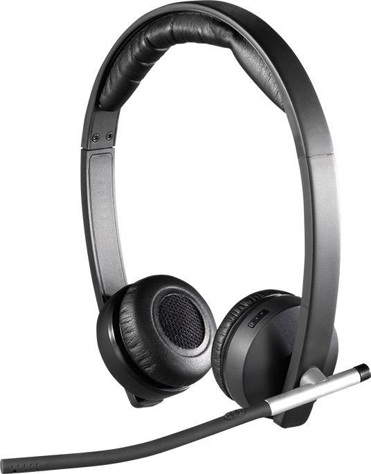 Logitech Dual H820e ordinateur Micro-casque supra-auriculaire sans fil, filaire, DECT Stereo Mise en sourdine du microphone