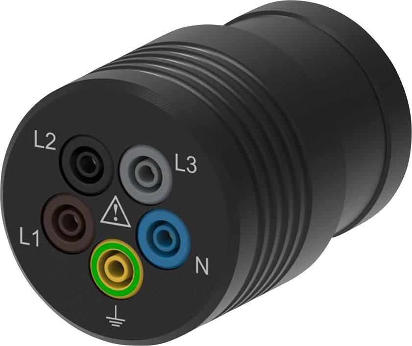 Schützinger SA 8696 Adaptateur de mesure mâle CEE - femelle 4 mm noir