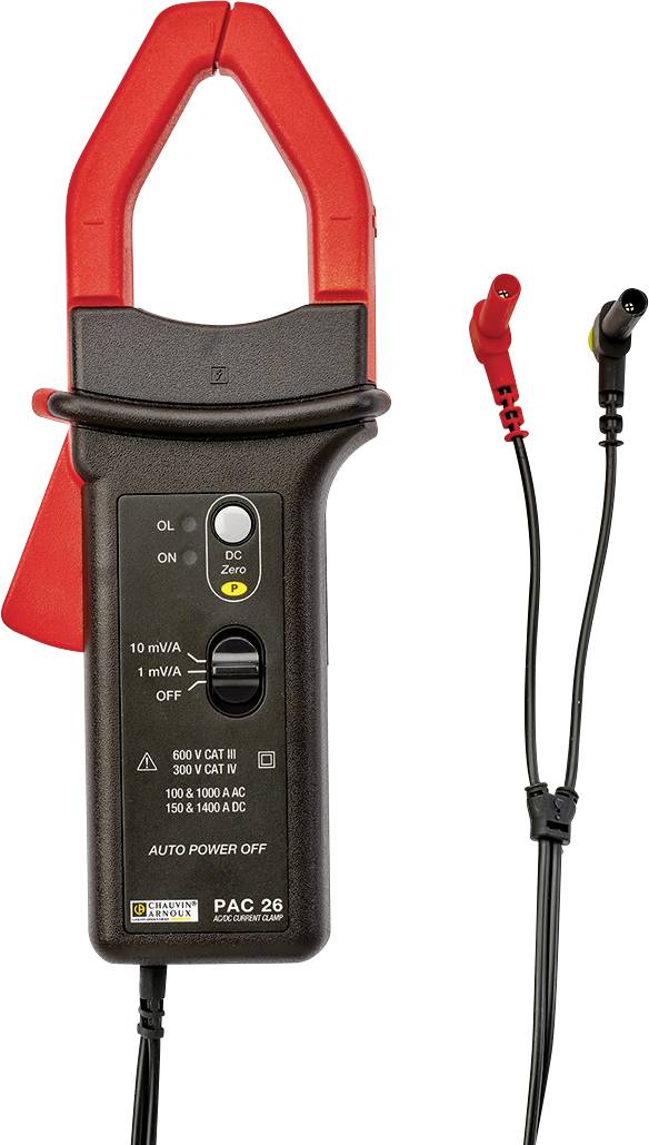 Chauvin Arnoux PAC 26 Adaptateur de pince ampèremétrique Gamme de mesure A/AC: 0.5 - 1000 A Plage de mesure A/DC: 0.5 - 1400 A