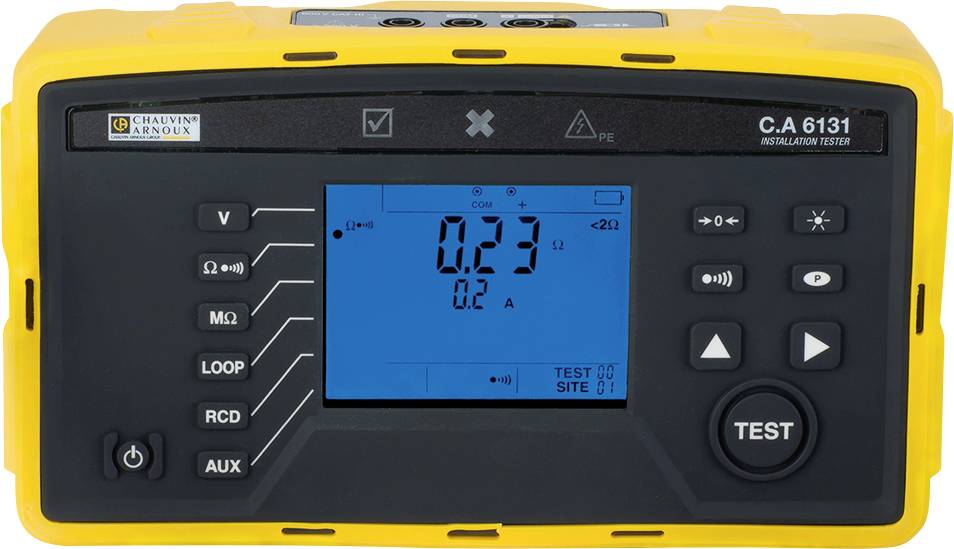 Chauvin Arnoux C.A 6131 Testeur d'installation Norme VDE 0100