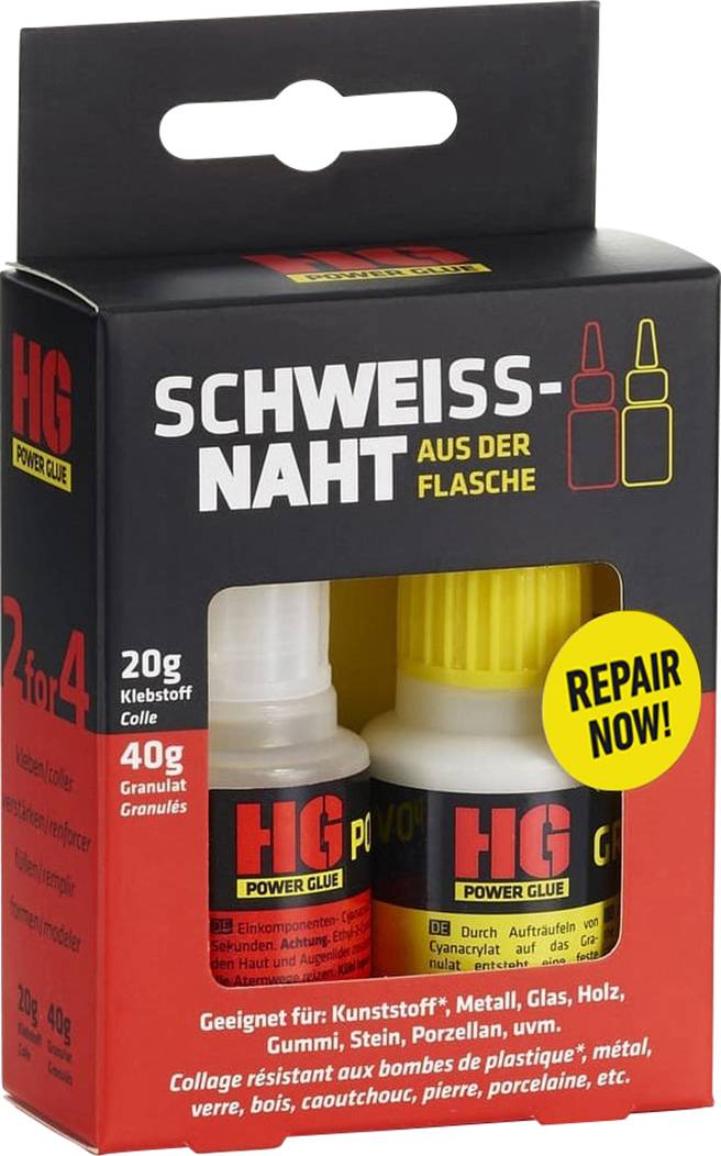 HG Power Glue Schweißnaht aus der Flasche Colle de réparation 200000 60 g