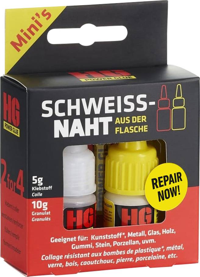 HG Power Glue Schweißnaht aus der Flasche Mini Colle de réparation M20000 15 g