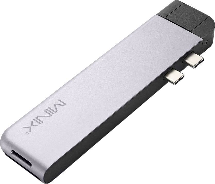 Minix NEO-C-DSGR-PRO Station d'accueil pour ordinateur portable Adapté aux marques: Apple avec fonction de chargement