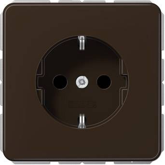Jung simple Insert Prise 2P+T marron CD1520BFKIBR