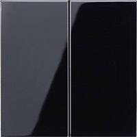 Jung simple Cache Interrupteur pour gamme, Bouton-poussoir pour gamme noir LS995SW 1 pc(s)