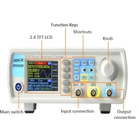 JT-JDS6600 Générateur de fonction Joy-it 15 MHz - 0.01 µHz 2 canaux Triangulaire, Rectangulaire, Signal, Sinusoïdale, Courbe de JT-JDS6600 Générateur de fonction Joy-it 15 MHz - 0.01 µHz 2 canaux Triangulaire, Rectangulaire, Signal, Sinusoïdale, Courbe de