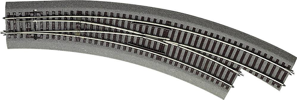 (H0) Voie Rocoline (avec ballast) 42573 Aiguillage enroulé 1 pc(s)