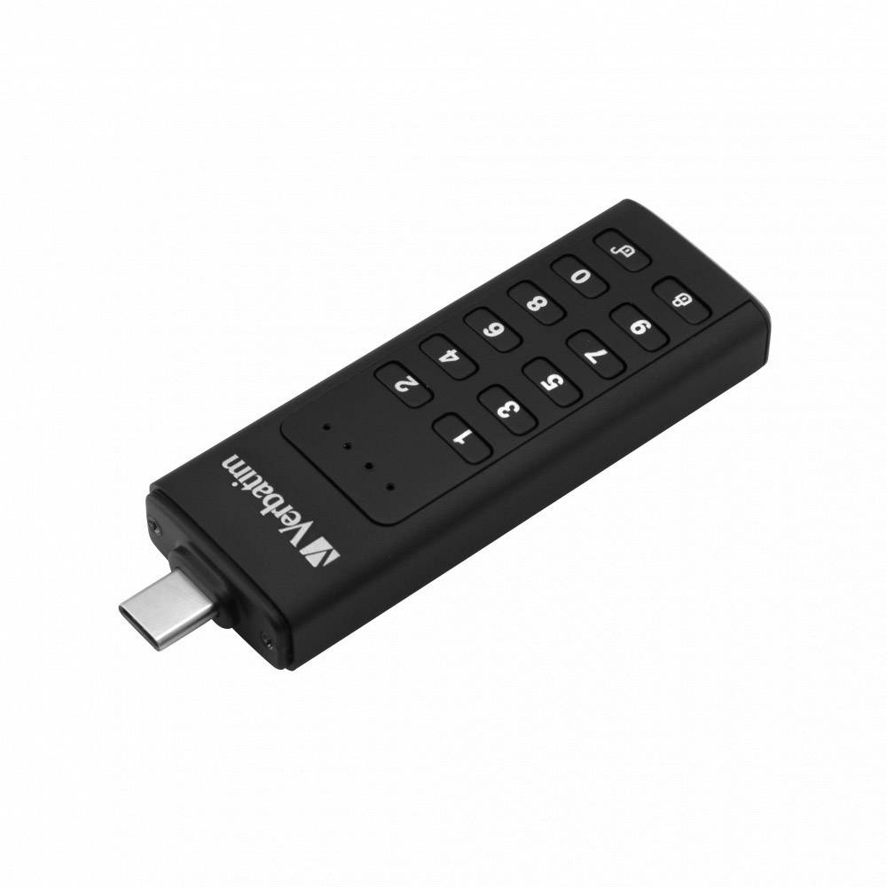 Clé USB 128 GB Verbatim Keypad Secure 49432 noir USB-C® 1 pc(s)