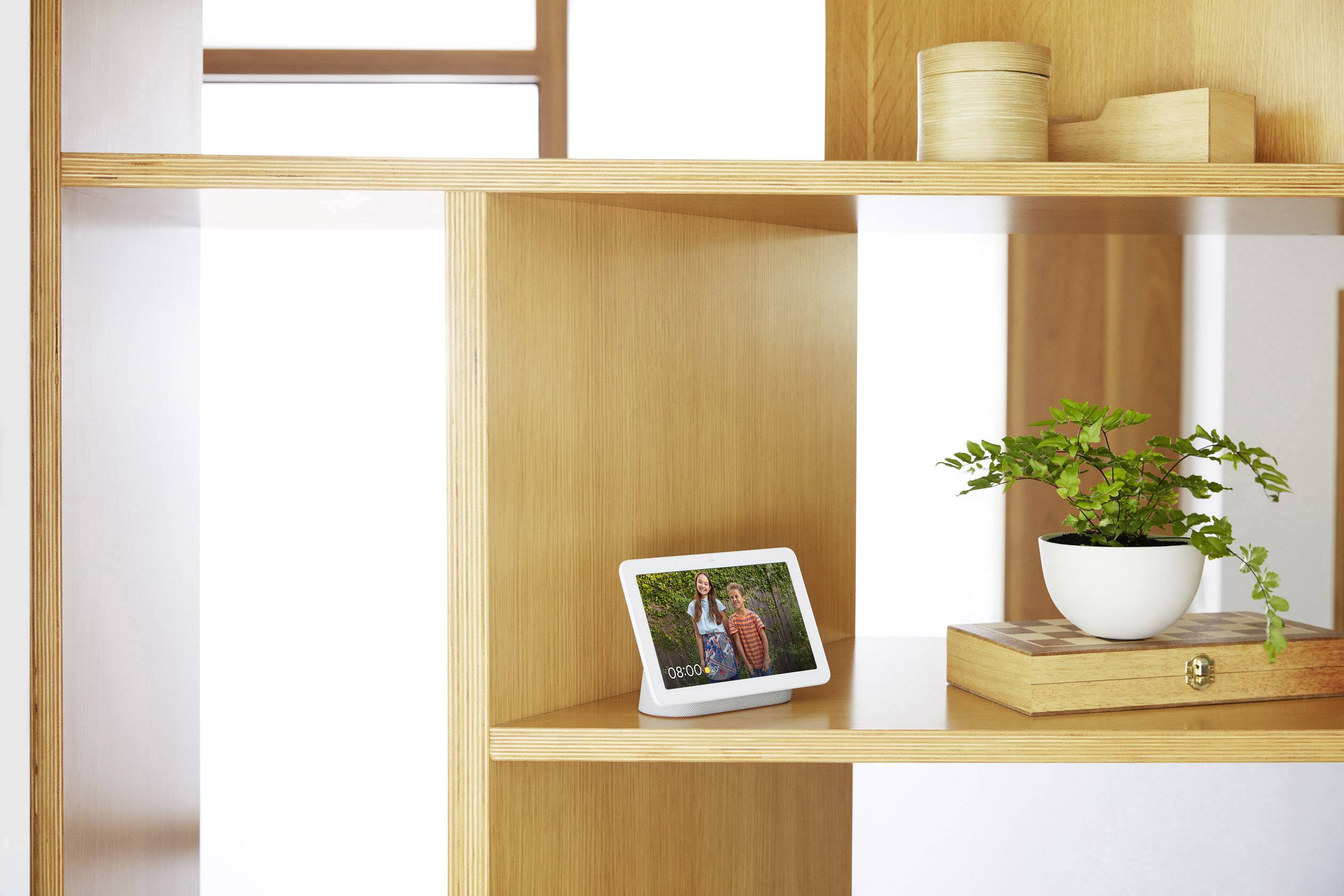 Google Nest Hub Assistant vocal craie