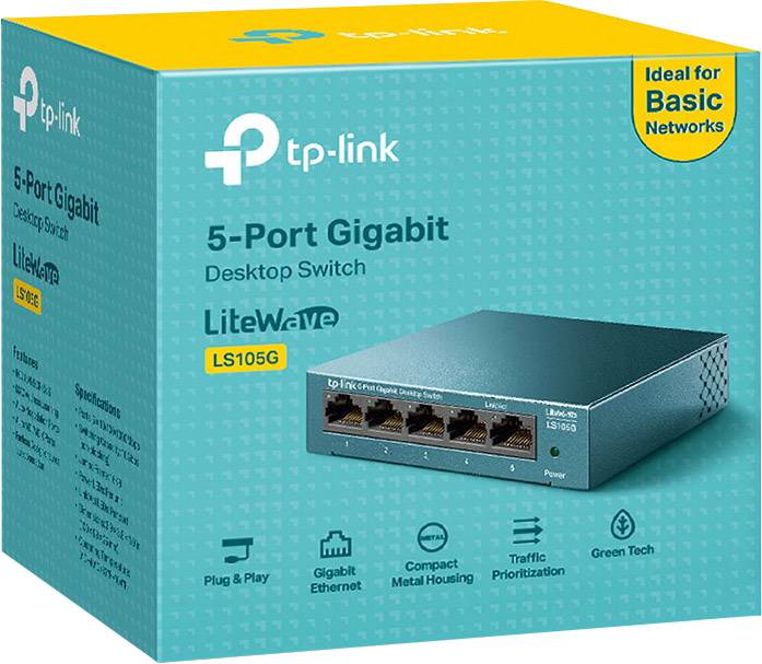 Switch réseau TP-LINK LS105G 5 ports 1 pc(s)