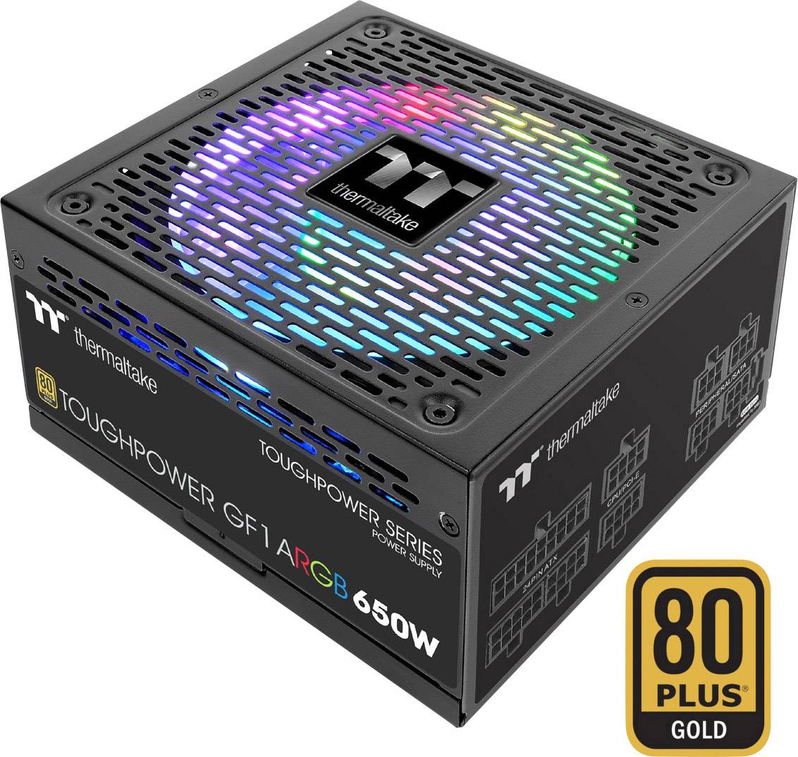 Thermaltake Toughpower GF1 ARGB Alimentation PC 650 W ATX 80PLUS® Gold