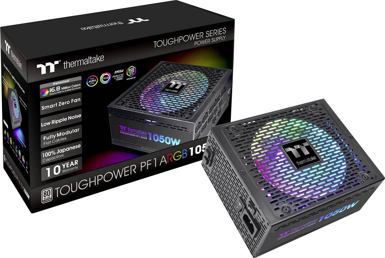 Thermaltake Toughpower PF1 ARGB Alimentation PC 1050 W ATX 80PLUS® Platinum