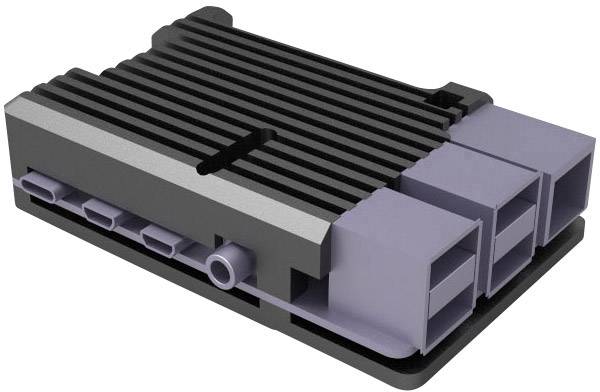 Joy-it ARMOR Case BLOCK Boîtier pour ordinateur monocarte Convient pour (kits de développement): Raspberry Pi® avec refroidisseur