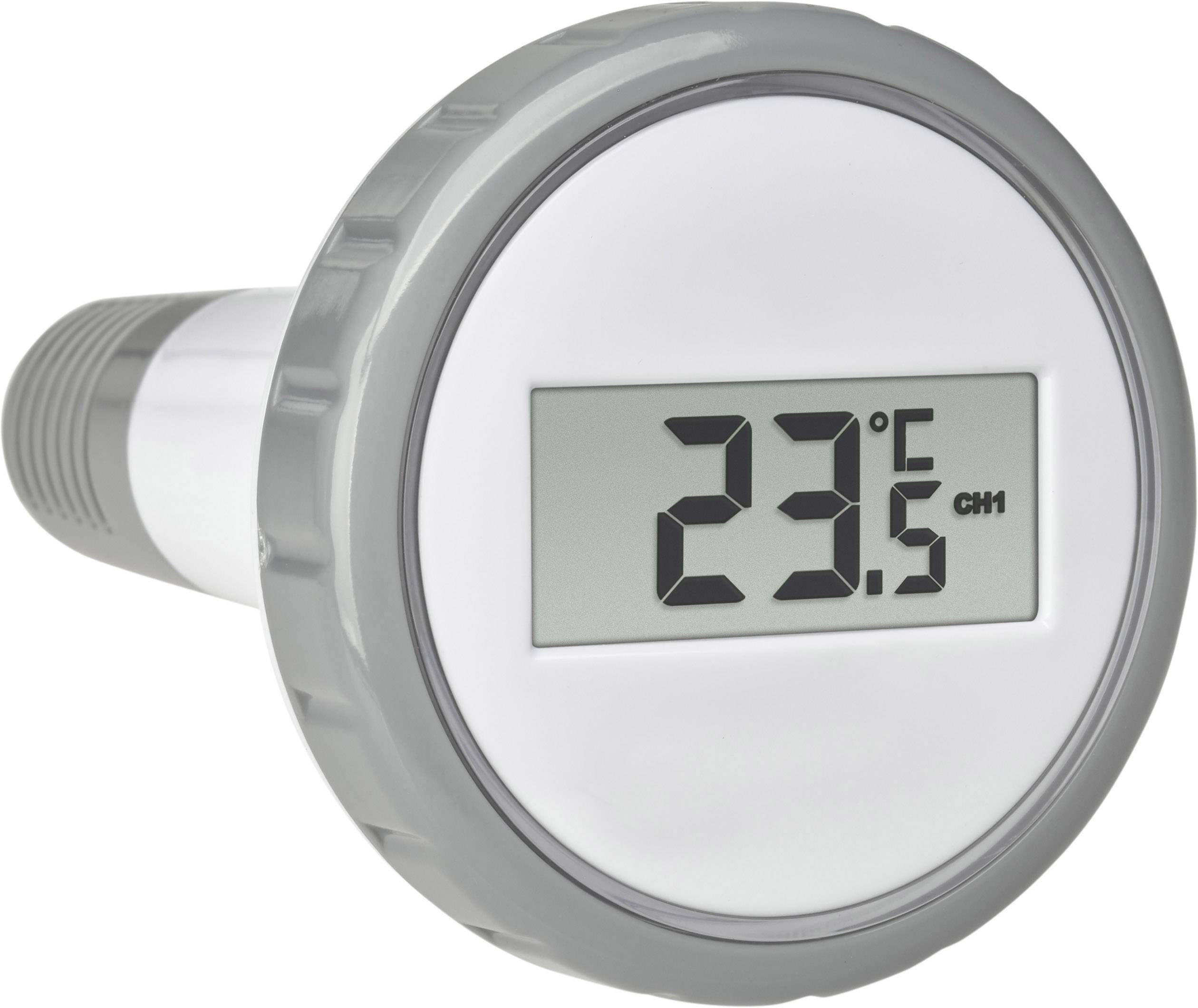 Thermomètre numérique affiche 23,5°C.