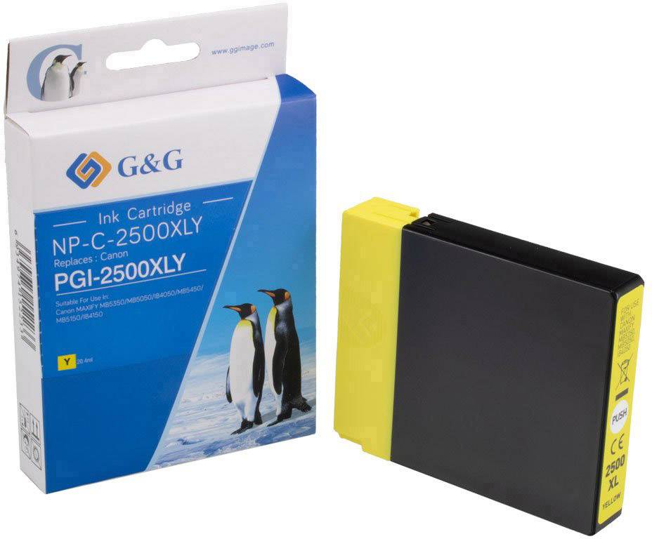 G&G Encre remplace Canon PGI-2500Y XL compatible jaune NP-C-2500XLY 1C2500Y