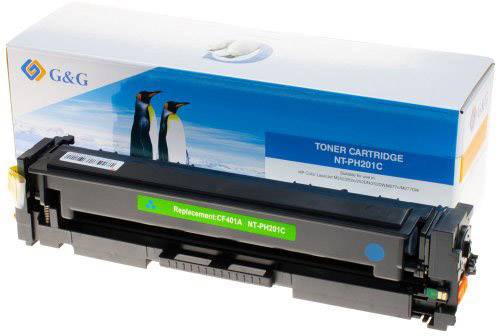 Cassette de toner compatible cyan G&G 14368 remplace HP 201A, CF401A 1400 pages 1 pc(s)