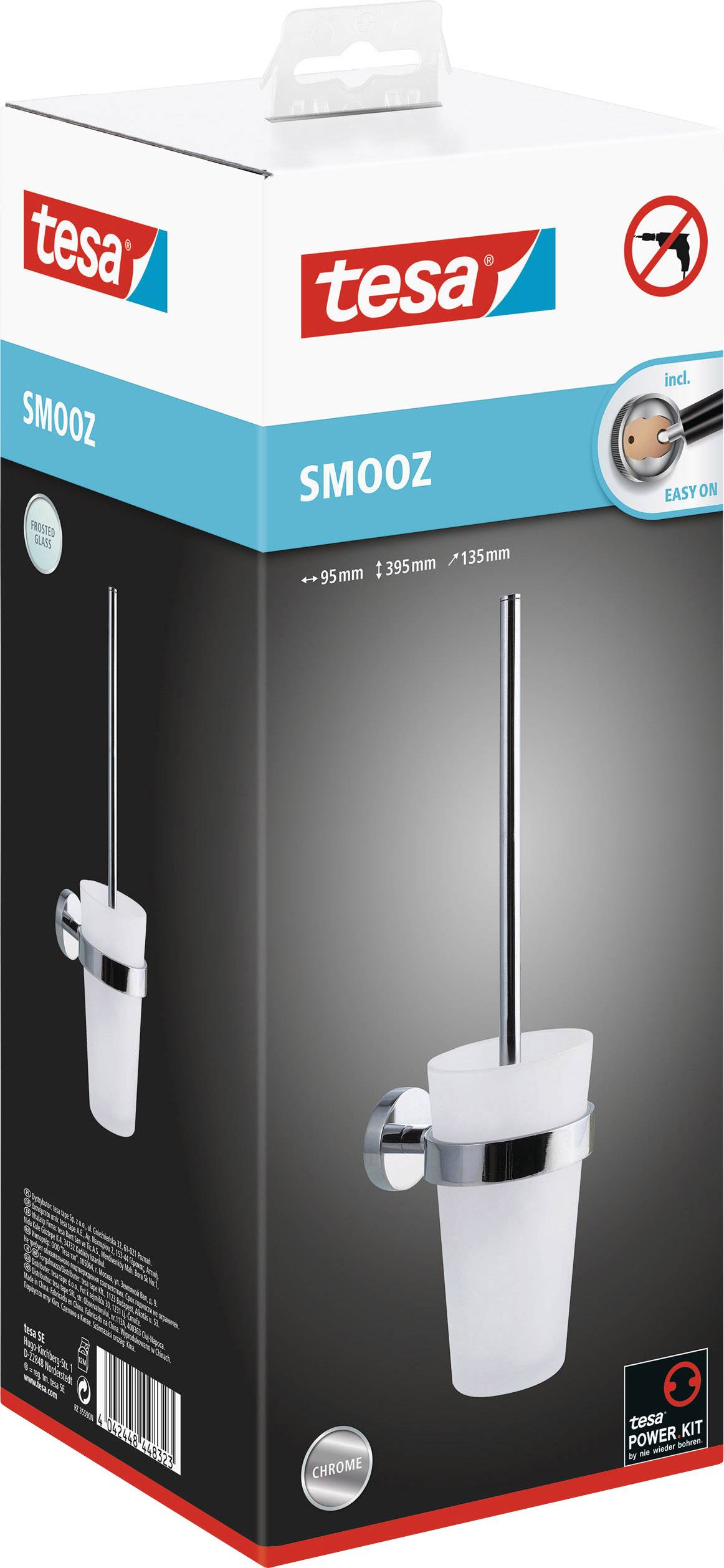 tesa SMOOZ Garniture pour brosse WC colle métal