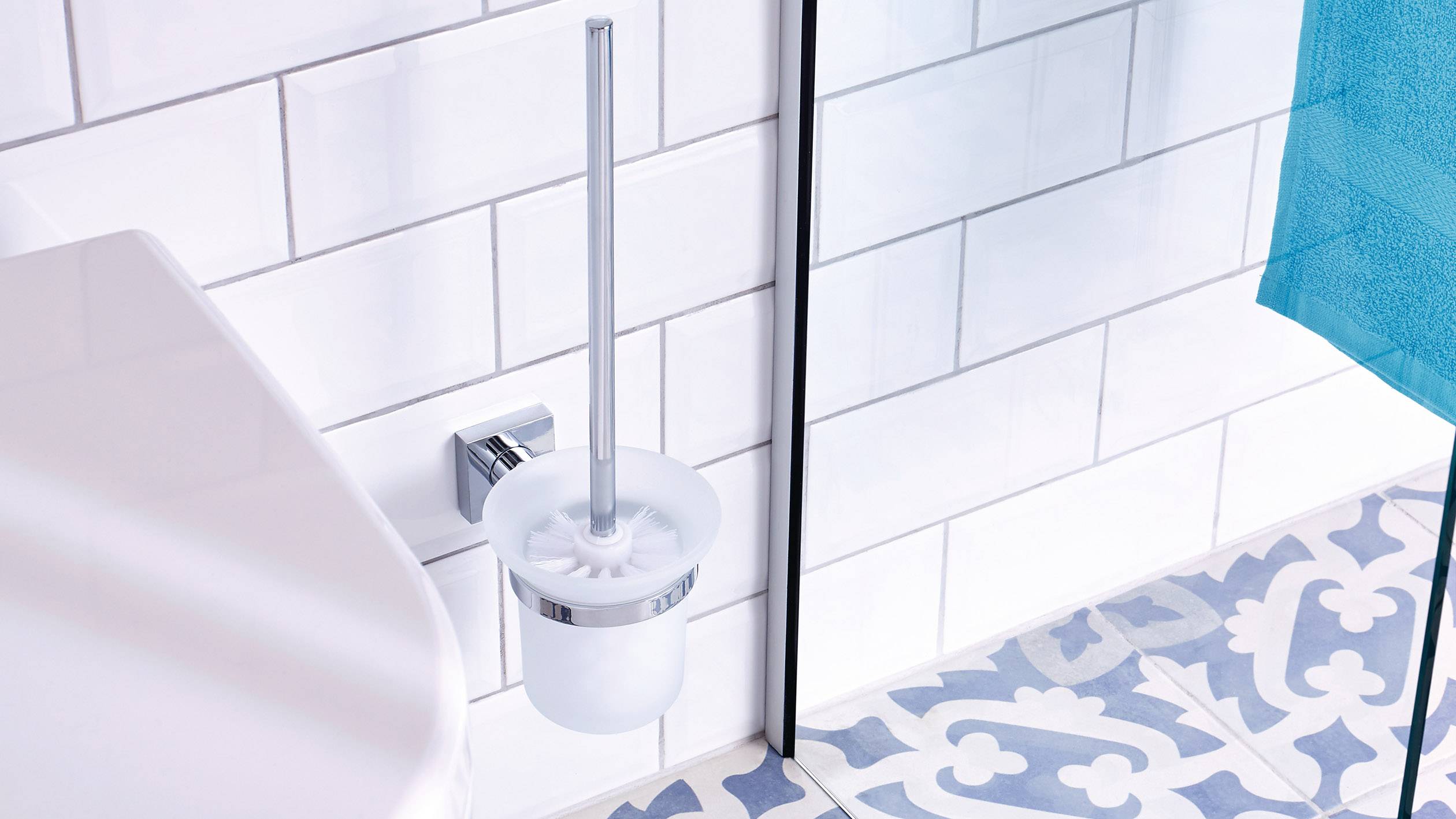 tesa hukk Support pour brosse WC colle métal