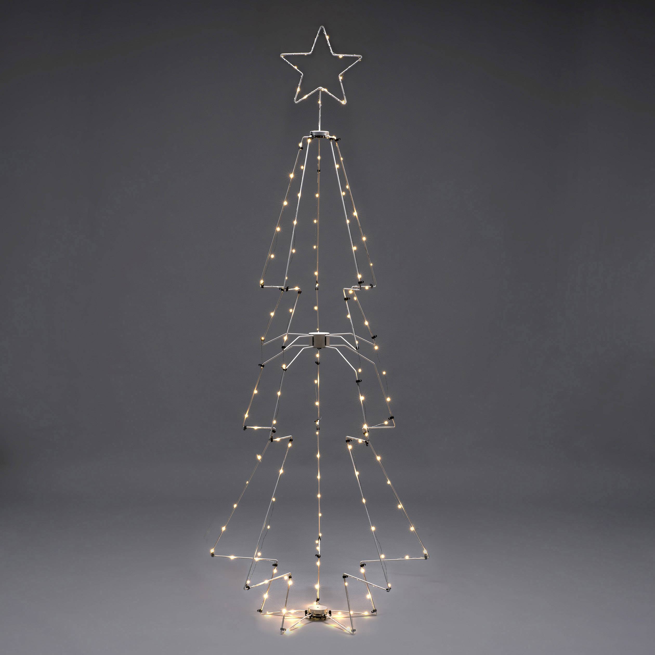 Konstsmide Arbre à LED sapin de Noël 210 cm CEE: G (A - G) blanc