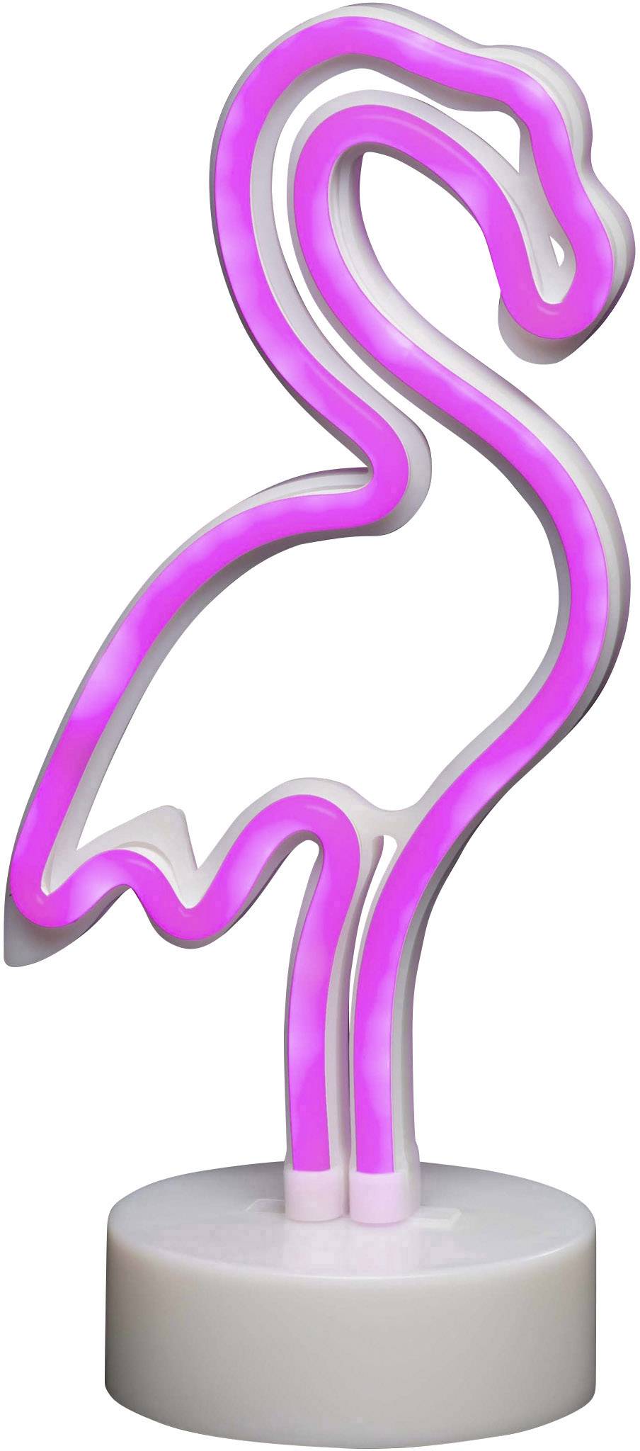 Konstsmide LED Silhouette à LED 11 cm rose
