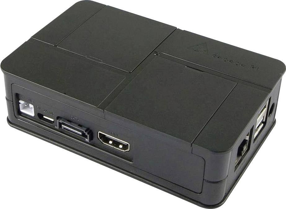 Allnet BananaPi_housing_black Boîtier pour ordinateur monocarte Convient pour (kits de développement): Banana Pi noir