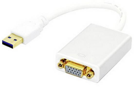 TECHly IDATA-USB3-SVGA USB 3.0 Convertisseur [1x USB 3.0 mâle type A - 1x SVGA] blanc