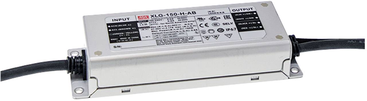 MEAN WELL XLG-150-H-A Driver de LED à puissance constante 150 W 2680 - 4170 mA 27 - 56 V/DC homologué pour les meubles, extérieur