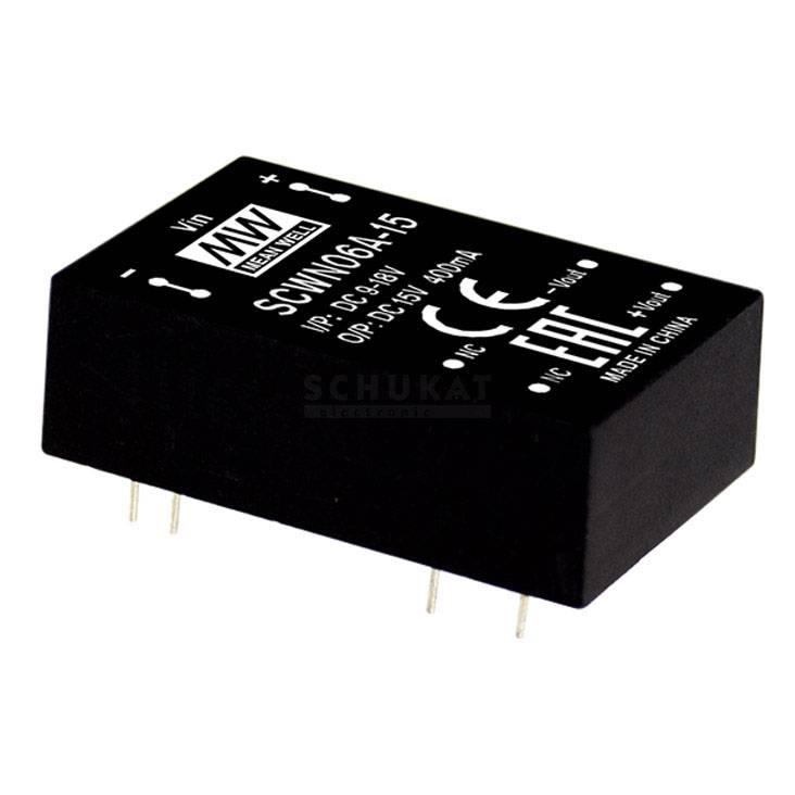 MEAN WELL SCWN06C-05 Module convertisseur CC/CC 1 A 6 W Nbr. de sorties: 1 x Contenu 1 pc(s)